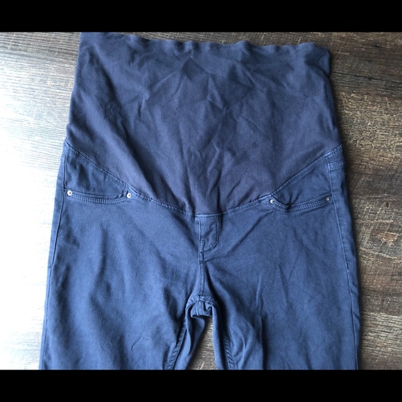 Maternity Blue jeggings Pants over the belly - Picture 2 of 6